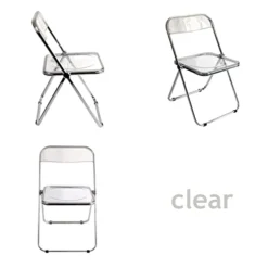 Inspirer Studio Contemporary Bauhaus Style Transparent Folding Chair (Clear) -Amazon Basics Furniture Shop 31Q6gcBPS3L