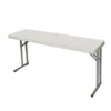 OEF Furnishings 5 Foot Heavy Duty Seminar Folding Table, 18" X 60", Light Grey