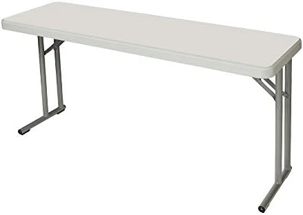 OEF Furnishings 5 Foot Heavy Duty Seminar Folding Table, 18" X 60", Light Grey 10 OEF Furnishings 5 Foot Heavy Duty Seminar Folding Table, 18" X 60", Light Grey - Image 10