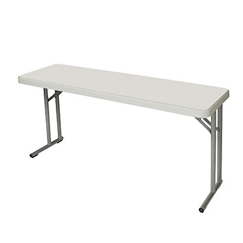 OEF Furnishings 5 Foot Heavy Duty Seminar Folding Table, 18" X 60", Light Grey 1 OEF Furnishings 5 Foot Heavy Duty Seminar Folding Table, 18" X 60", Light Grey