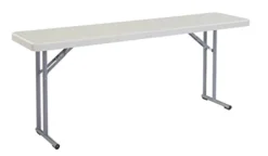 (2 Pack) National Public Seating 18" X 72" Heavy Duty Seminar Folding Table, Speckled Grey -Amazon Basics Furniture Shop 31QzPzOY4dL