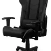 DXRacer P Series Gaming Chair, Premium PVC Leather Racing Style Office Computer Seat Recliner With Ergonomic Headrest And Lumbar Support, Black