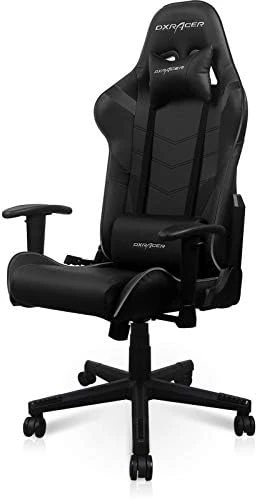DXRacer P Series Gaming Chair, Premium PVC Leather Racing Style Office Computer Seat Recliner With Ergonomic Headrest And Lumbar Support, Black 6 DXRacer P Series Gaming Chair, Premium PVC Leather Racing Style Office Computer Seat Recliner With Ergonomic Headrest And Lumbar Support, Black - Image 6