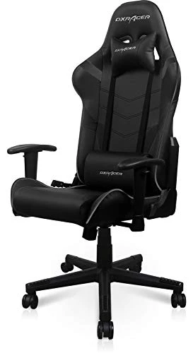 DXRacer P Series Gaming Chair, Premium PVC Leather Racing Style Office Computer Seat Recliner With Ergonomic Headrest And Lumbar Support, Black 1 DXRacer P Series Gaming Chair, Premium PVC Leather Racing Style Office Computer Seat Recliner With Ergonomic Headrest And Lumbar Support, Black