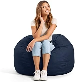 Big Joe Fuf Medium Foam Filled Bean Bag Chair With Removable Cover, Desert Rose Lenox, 3ft Big 13 Big Joe Fuf Medium Foam Filled Bean Bag Chair With Removable Cover, Desert Rose Lenox, 3ft Big - Image 13