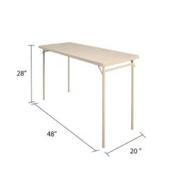 Cosco Folding Serving Table, 20" X 48", Antique Linen 11 Cosco Folding Serving Table, 20" X 48", Antique Linen -Amazon Basics Furniture Shop 31RwQVj11EL