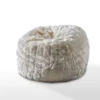 Christopher Knight Home Laraine Furry Glam White Faux Fur 3 Ft. Bean Bag, Small