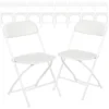 Flash Furniture Hercules Series Plastic Folding Chair - White - 10 Pack 650LB Weight Capacity Comfortable Event Chair-Lightweight Folding Chair