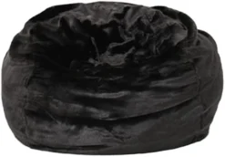 Christopher Knight Home Glendon Modern 3 Foot Faux Fur Bean Bag Cover (Only Skin), Black And White -Amazon Basics Furniture Shop 31TgmIICyDL. AC