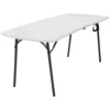 Cosco Products Diamond Series 300 Lb. Weight Capacity Folding Table, 6' X 30", White