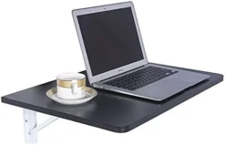 MCMACROS 9 Plus Wall Mounted Floating Folding Table, Drop Leaf Dining Table Small Wooden Desk For Office Home Kitchen(23.6" 15.6" (LW)), White -Amazon Basics Furniture Shop 31Tmvc KyBL. AC