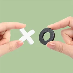 GENERIC WAVYS Tic Tac Toe Wooden Board Game Table Toy Player Room Decor Tables Family XOXO Decorative Pieces Classic Wood Game For Kids Fun Indoor Game Night Activity For Boys And Girls,Black And White -Amazon Basics Furniture Shop 31UB8HfdShL