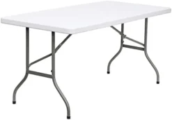 Flash Furniture Elon 6-Foot Granite White Plastic Folding Training Table -Amazon Basics Furniture Shop 31UGa5GQ4L. AC