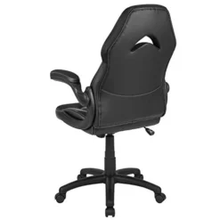 Flash Furniture X10 Gaming , Racing Office Ergonomic Computer PC Adjustable Swivel Chair With Flip-up Arms, Black LeatherSoft -Amazon Basics Furniture Shop 31Wyeo85rDL