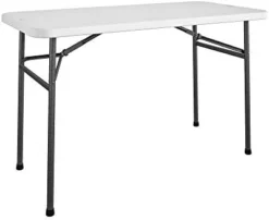 COSCO Deluxe 6 Foot X 30 Inch Fold-in-Half Blow Molded Folding Table, Black -Amazon Basics Furniture Shop 31XG9k4HRL. AC