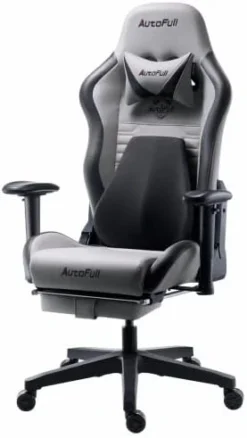 AutoFull C3 Gaming Chair Ergonomic Office Chair With 3D Bionic Lumbar Support Racing Style PU Leather Computer PC Chair For Adults With Footrest,Black -Amazon Basics Furniture Shop 31XXTtYnhbL. AC