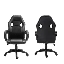 Polar Aurora Office Chair PU Leather Racing Style Computer Gaming Chairs Adjustable Swivel Desk Chair Black 10 Polar Aurora Office Chair PU Leather Racing Style Computer Gaming Chairs Adjustable Swivel Desk Chair Black -Amazon Basics Furniture Shop 31Xqry6cVZS