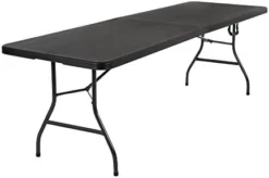 COSCO Deluxe 6 Foot X 30 Inch Fold-in-Half Blow Molded Folding Table, Black -Amazon Basics Furniture Shop 31Z7pHjvqvL. AC
