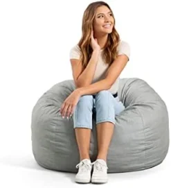 Big Joe Fuf Medium Foam Filled Bean Bag Chair With Removable Cover, Desert Rose Lenox, 3ft Big 26 Big Joe Fuf Medium Foam Filled Bean Bag Chair With Removable Cover, Desert Rose Lenox, 3ft Big -Amazon Basics Furniture Shop 31ZGyFnZNyL. AC
