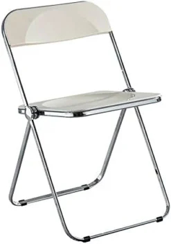 DIYHD Caramel Clear Folding Chair PC Plastic Living Room Seat Chrome Frame -Amazon Basics Furniture Shop 31apEVqeH7L. AC