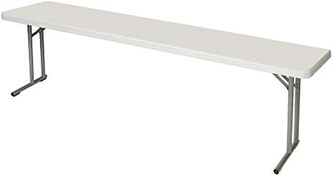 OEF Furnishings 5 Foot Heavy Duty Seminar Folding Table, 18" X 60", Light Grey 8 OEF Furnishings 5 Foot Heavy Duty Seminar Folding Table, 18" X 60", Light Grey - Image 8