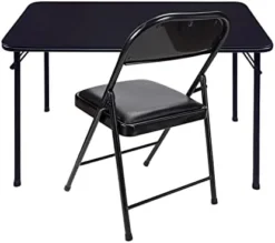KAIHAOWIN Folding Chairs 2 Pack Vinyl Folding Chairs Portable Easy Storage Foldable Chair-Stackable Morden Commercial Seat With Powder-Coated Durable Metal Frame For Indoor/Outdoor Office Camping 11 KAIHAOWIN Folding Chairs 2 Pack Vinyl Folding Chairs Portable Easy Storage Foldable Chair-Stackable Morden Commercial Seat With Powder-Coated Durable Metal Frame For Indoor/Outdoor Office Camping -Amazon Basics Furniture Shop 31d7r EW6zL. AC
