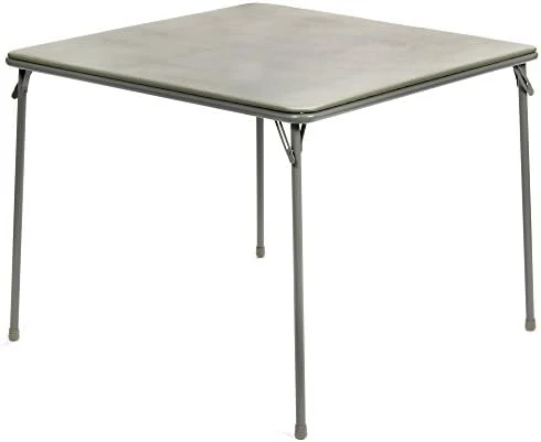 XL Series Square Folding Card Table (38") - Easy-to-Use Collapsible Legs For Portability And Storage - Vinyl Upholstery For Convenient Cleaning - Steel Construction, Wheelchair Accessible (Black) 3 XL Series Square Folding Card Table (38") - Easy-to-Use Collapsible Legs For Portability And Storage - Vinyl Upholstery For Convenient Cleaning - Steel Construction, Wheelchair Accessible (Black) - Image 3