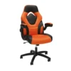 OFM Gaming Chair Ergonomic Racing Style PC Computer Desk Office Chair - 360 Swivel, Integrated Lumbar Support & Headrest, Adjustable Height, Recline Tilt Control, Flip-Up Arms, 275lb Max, 2022 Orange
