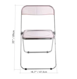 Inspirer Studio Contemporary Bauhaus Style Transparent Folding Chair (Tea) 11 Inspirer Studio Contemporary Bauhaus Style Transparent Folding Chair (Tea) -Amazon Basics Furniture Shop 31eXroySlAL