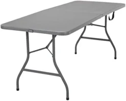 COSCO Deluxe 6 Foot X 30 Inch Fold-in-Half Blow Molded Folding Table, Black -Amazon Basics Furniture Shop 31fYt2ZpiUL. AC