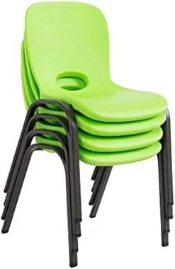 Lifetime 80473 Kids Stacking Chair (4 Pack), Lime Green -Amazon Basics Furniture Shop 31gWyYru8zS. AC