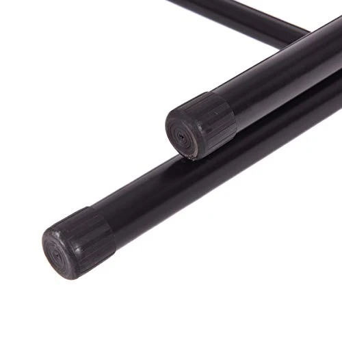 Nightcore Set Of 6 Folding Chairs, Upholstered Chair Set, Double Hinged Lounge Chair With Cushioned Seat, Armless Chairs, Portable Metal Chairs With Carrying Handle, Footrest And Non-Slip Feet (Black) 4 Nightcore Set Of 6 Folding Chairs, Upholstered Chair Set, Double Hinged Lounge Chair With Cushioned Seat, Armless Chairs, Portable Metal Chairs With Carrying Handle, Footrest And Non-Slip Feet (Black) - Image 4