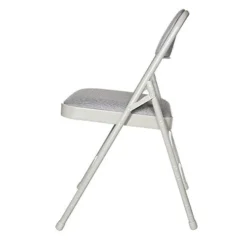 OEF Furnishings Premium Fabric Upholstered Steel Folding Chairs, 4 Pack, Grey 12 OEF Furnishings Premium Fabric Upholstered Steel Folding Chairs, 4 Pack, Grey -Amazon Basics Furniture Shop 31j9Da6lUrL