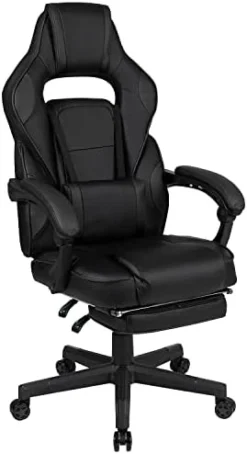Flash Furniture X10 Gaming , Racing Office Ergonomic Computer PC Adjustable Swivel Chair With Flip-up Arms, Black LeatherSoft -Amazon Basics Furniture Shop 31khgriqjqL. AC