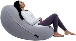 Moon Pod Adult Beanbag Chair, Gray – The Zero-Gravity Bean Bag Chair For Stress, Comfort, And All Day Deep Relaxation – Ultra Soft And Ergonomic Support For Back And Neck – For The Whole Family -Amazon Basics Furniture Shop 31lrPQP2 L. AC