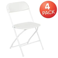 Flash Furniture 3-Foot Square Granite White Plastic Folding Table & Hercules™ Series Plastic Folding Chair - White - 4 Pack 650LB Weight Capacity Comfortable Event Chair-Lightweight Folding Chair 15 Flash Furniture 3-Foot Square Granite White Plastic Folding Table & Hercules™ Series Plastic Folding Chair - White - 4 Pack 650LB Weight Capacity Comfortable Event Chair-Lightweight Folding Chair -Amazon Basics Furniture Shop 31mFVy0hMhL