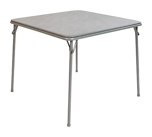 Flash Furniture Madelyn Folding Card Table - Gray Foldable Card Table Square - Portable Table With Collapsible Legs 1 Flash Furniture Madelyn Folding Card Table - Gray Foldable Card Table Square - Portable Table With Collapsible Legs