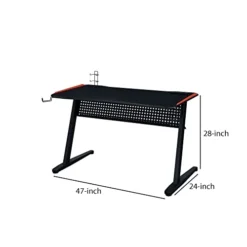 Benjara MDF Gaming Table With Cup And Controller Holders, Black -Amazon Basics Furniture Shop 31mZt1EQ54L