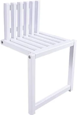 Kelendle Folding Chair Wall-Mounted Invisible Shoe-Changing Stool Made Of Solid Wood Wall Seat Folding With Support Legs Saving Space Suitable For Various Occasions White -Amazon Basics Furniture Shop 31n6sioaJNL. AC
