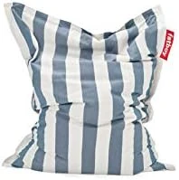 Fatboy Slim Outdoor Bean Bag Chair, Stripe Ocean Blue, Medium 5 Fatboy Slim Outdoor Bean Bag Chair, Stripe Ocean Blue, Medium - Image 5