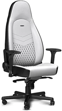 Noblechairs ICON Gaming Chair And Office Chair With Lumbar Support, PU Hybrid Leather, Java Edition -Amazon Basics Furniture Shop 31oJ82 j8qL. AC