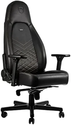 Noblechairs ICON Gaming Chair And Office Chair With Lumbar Support, PU Hybrid Leather, Java Edition -Amazon Basics Furniture Shop 31okwJw6pAL. AC