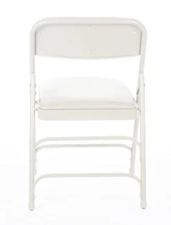 XL Series Vinyl Upholstered Folding Chair (4 Pack) - Heavy Duty 1.25" Thick Padded Seat And Back, Triple Braced - Quad Hinging, 300 Lb Tested (White) 9 XL Series Vinyl Upholstered Folding Chair (4 Pack) - Heavy Duty 1.25" Thick Padded Seat And Back, Triple Braced - Quad Hinging, 300 Lb Tested (White) -Amazon Basics Furniture Shop 31pTNg3pXKL