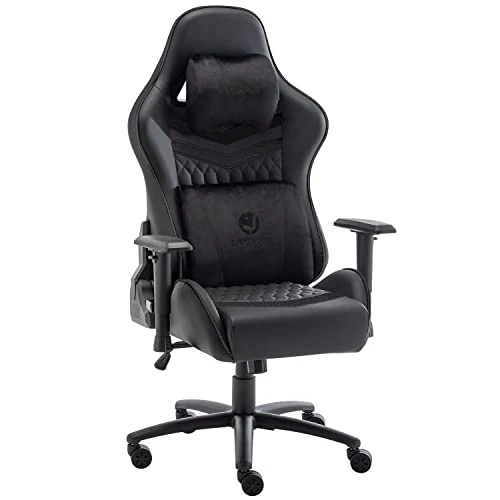 Resiova Gaming Chair Computer Office Gamer Chair With Lumbar Rest And Headrest Support,350lb Weight Capacity Metal Base Racing Style Pu Leather Ergonomic Desk Pc Chair… 1 Resiova Gaming Chair Computer Office Gamer Chair With Lumbar Rest And Headrest Support,350lb Weight Capacity Metal Base Racing Style Pu Leather Ergonomic Desk Pc Chair…