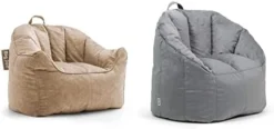 Big Joe Hug Bean Bag Chair, Gray Hyde, 3ft & Milano Bean Bag Chair, Gray Plush, 2.5ft 16 Big Joe Hug Bean Bag Chair, Gray Hyde, 3ft & Milano Bean Bag Chair, Gray Plush, 2.5ft -Amazon Basics Furniture Shop 31qoQLs6Y5L. AC