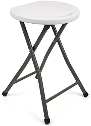 Mintra Home Folding Stools - 18.5in Height, Metal, Heavy Duty (1 Pack, Aqua Green) 6 Mintra Home Folding Stools - 18.5in Height, Metal, Heavy Duty (1 Pack, Aqua Green) - Image 6