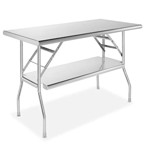 GRIDMANN Stainless Steel Folding Table 48 X 24 Inch, NSF Kitchen Prep & Work Table 5 GRIDMANN Stainless Steel Folding Table 48 X 24 Inch, NSF Kitchen Prep & Work Table - Image 5