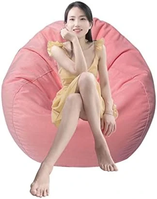 Lkminclafr Large 35" Corduroy Lazy Bean Storage Bag For Living Room(No Filler)(Pink, Large) 7 Lkminclafr Large 35" Corduroy Lazy Bean Storage Bag For Living Room(No Filler)(Pink, Large) - Image 7
