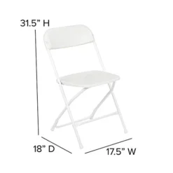 Flash Furniture Hercules Series Plastic Folding Chair - White - 10 Pack 650LB Weight Capacity Comfortable Event Chair-Lightweight Folding Chair -Amazon Basics Furniture Shop 31ubrKYMDsL