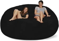 Chill Sack Bean Bag Chair: Giant 8' Memory Foam Furniture Bean Bag - Big Sofa With Soft Micro Fiber Cover - Charcoal -Amazon Basics Furniture Shop 31wIxdy2MhL. AC